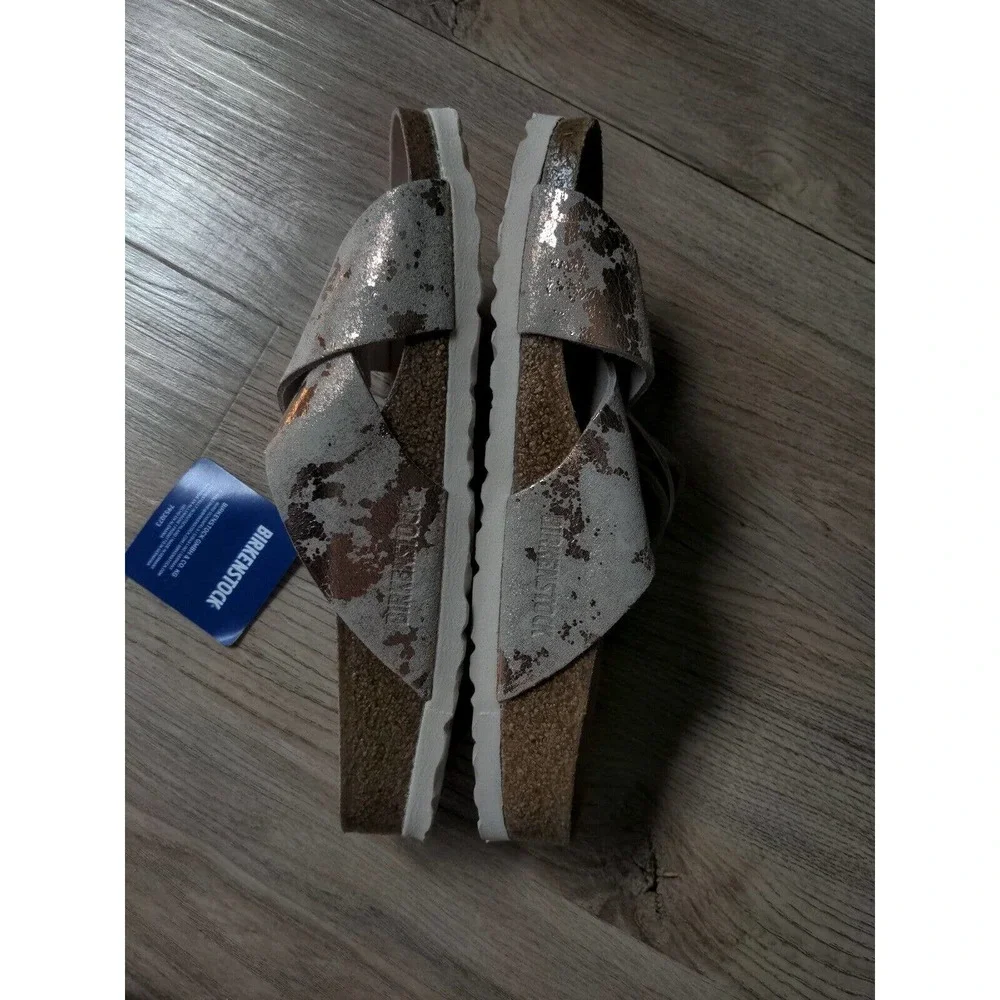 Birkenstock Siena Rose Gold Metallic Copper Exquisite Sandals EU 38 Womens 7-7.5 - Picture 10 of 12